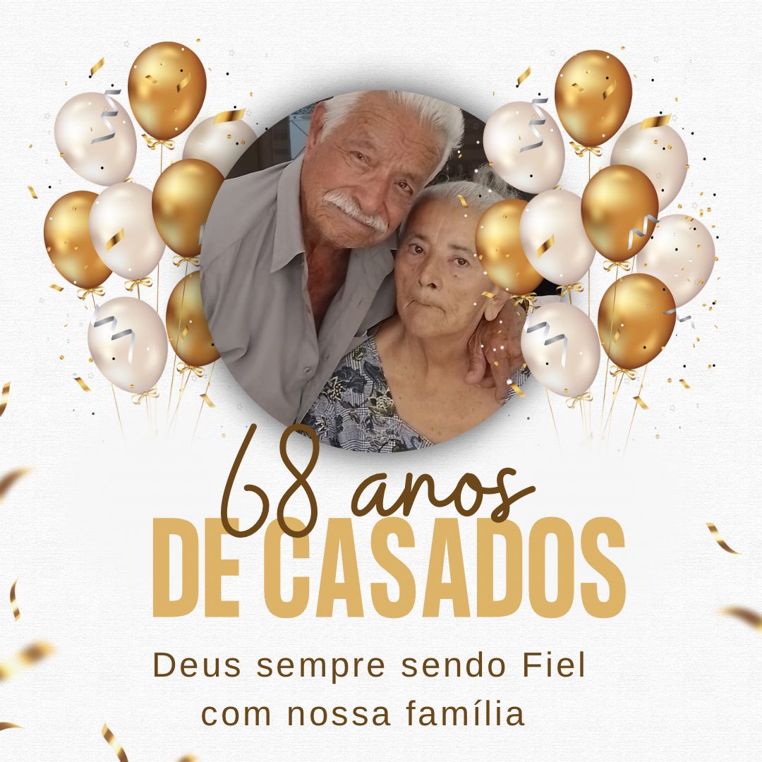 Senhor Rey Passos e Dona Clotilde Silva Passos Celebram 68 Anos de Casamento em Firmino Alves